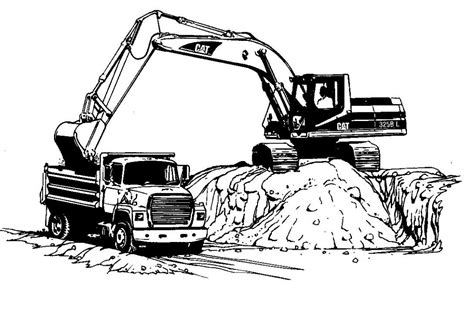 heavy equipment coloring pictures